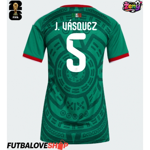 Dres Mexiko Johan Vasquez #5 Domáci pre Ženy MS 2026 Krátky Rukáv